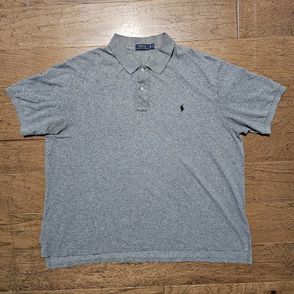 Polo Ralph Lauren Other - Polo Ralph Lauren Men's Polo Shirt Gray Short Sleeve Size 3XB BIG Pony